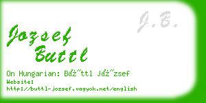 jozsef buttl business card